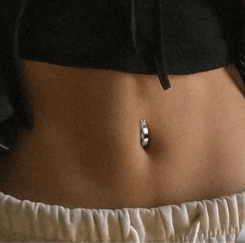 18k Rose Gold Navel Belly Button Navel Ring