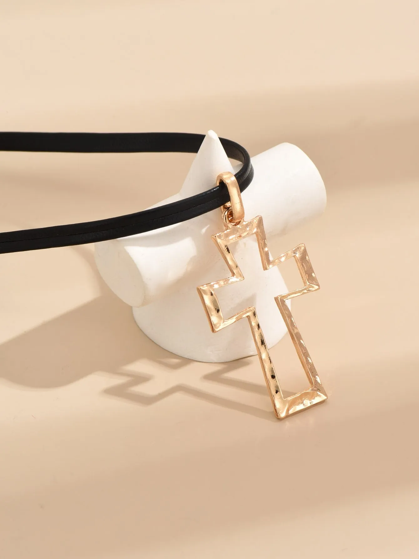 1pc Hollow Cross Pendant Choker for Women Jewelry for Women Gift for Her