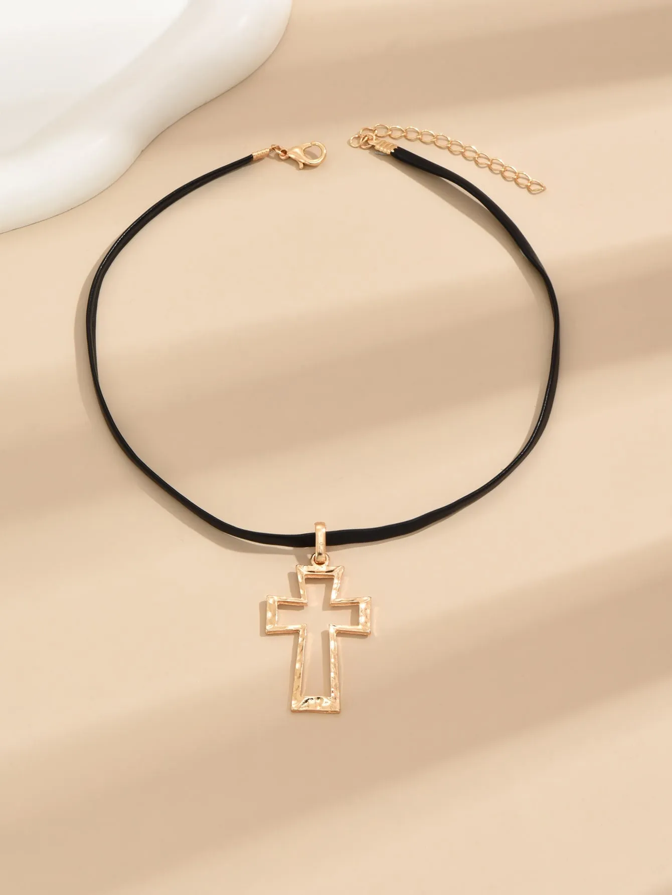 1pc Hollow Cross Pendant Choker for Women Jewelry for Women Gift for Her