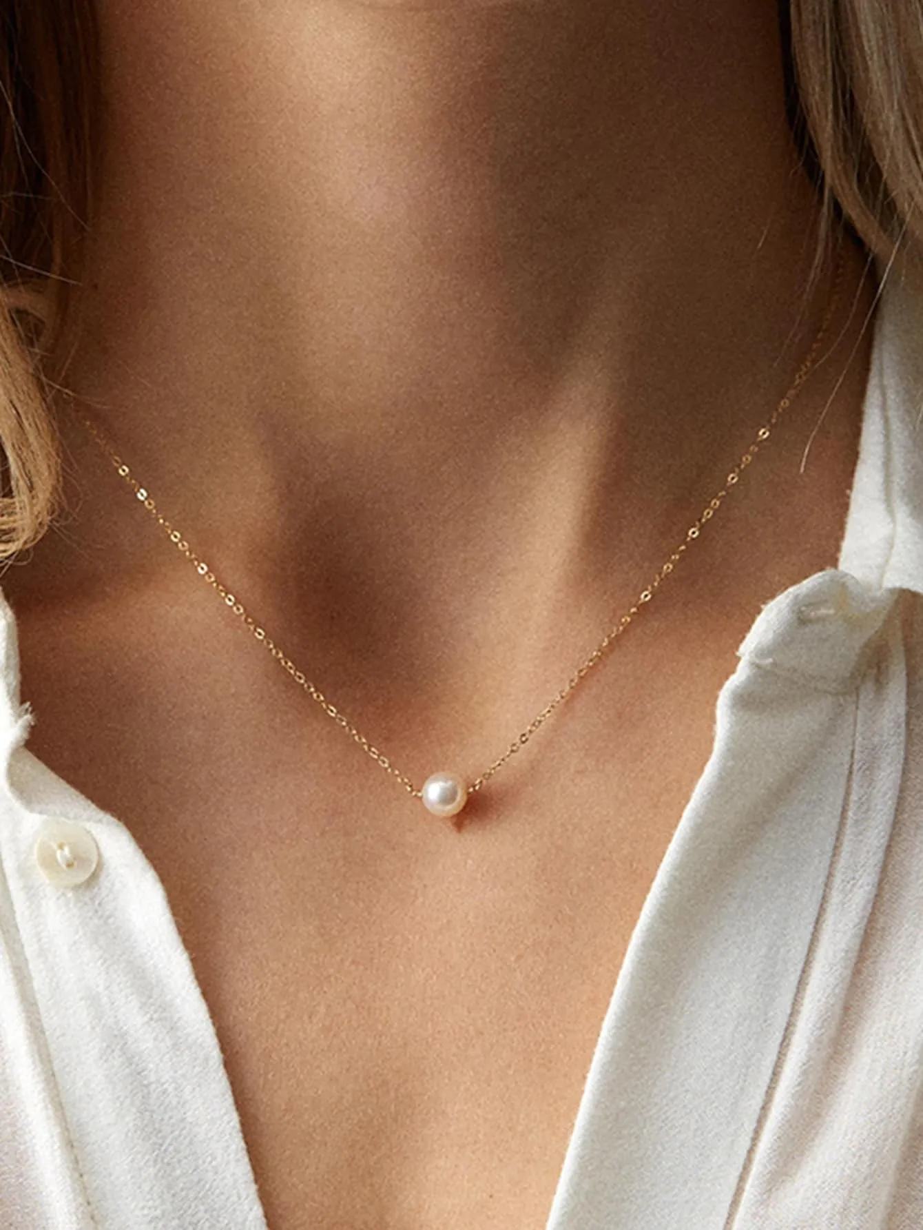 1pc Pearl Decor Necklace for Women Jewelry for Women Gift for Her Necklace