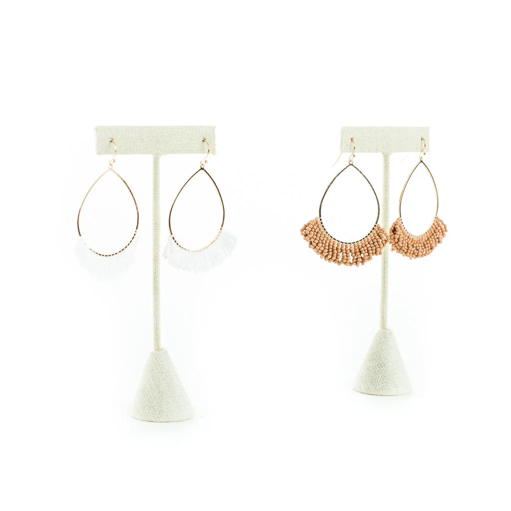 Beaded Teardrop Earring