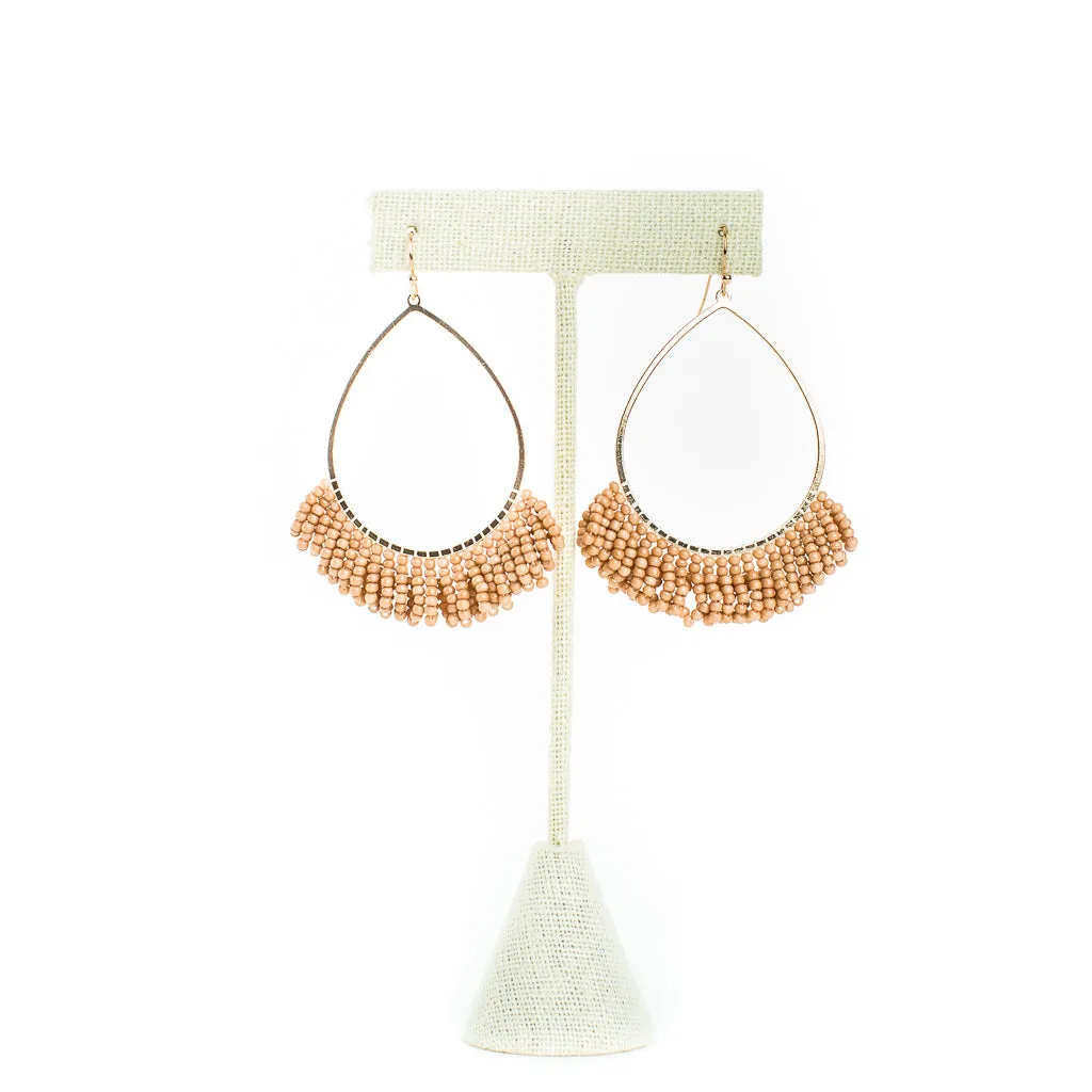 Beaded Teardrop Earring