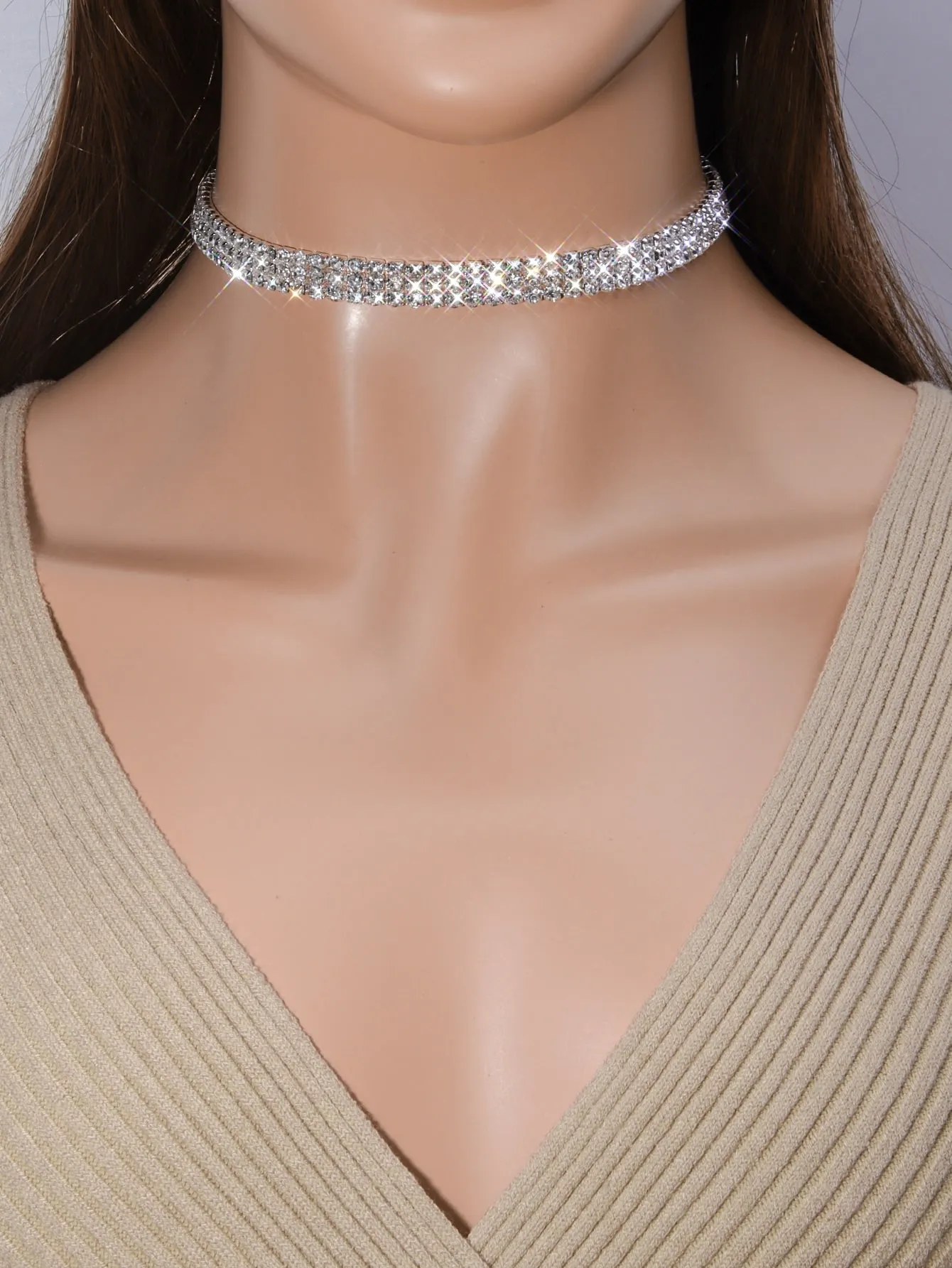 Beautiful Rhinestone Chain Choker for Women Jewelry for Women Gift for Her