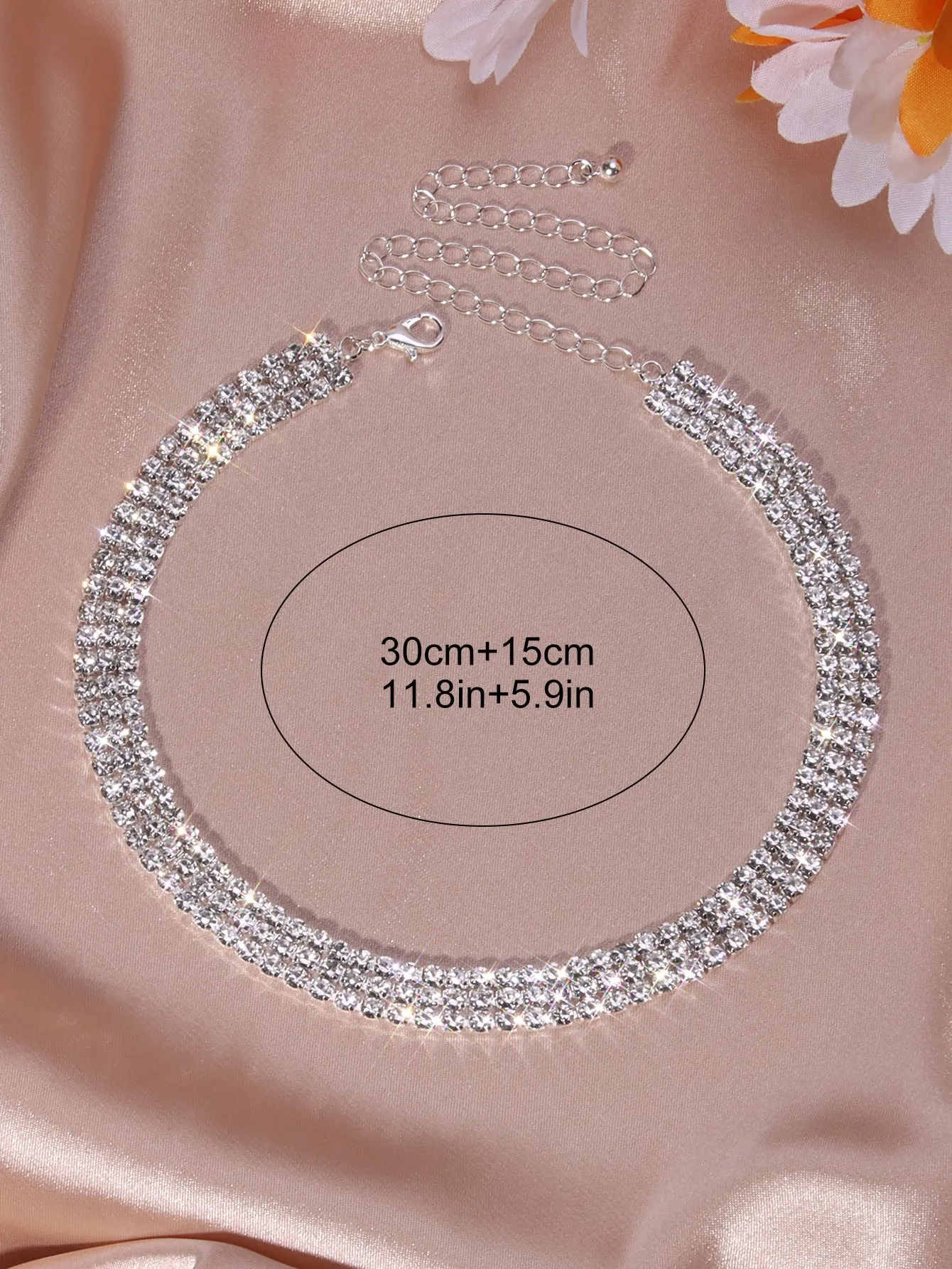Beautiful Rhinestone Chain Choker for Women Jewelry for Women Gift for Her