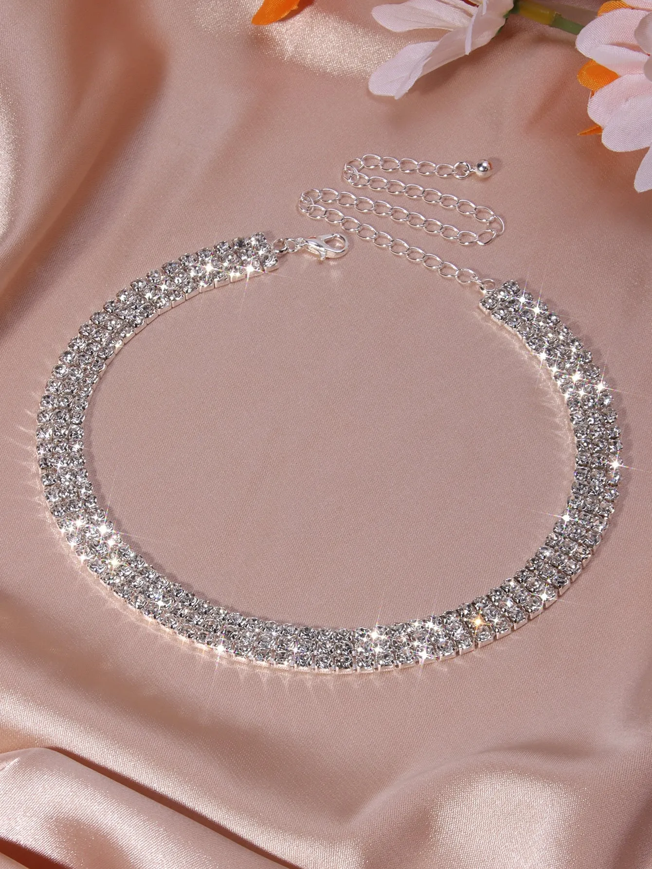 Beautiful Rhinestone Chain Choker for Women Jewelry for Women Gift for Her