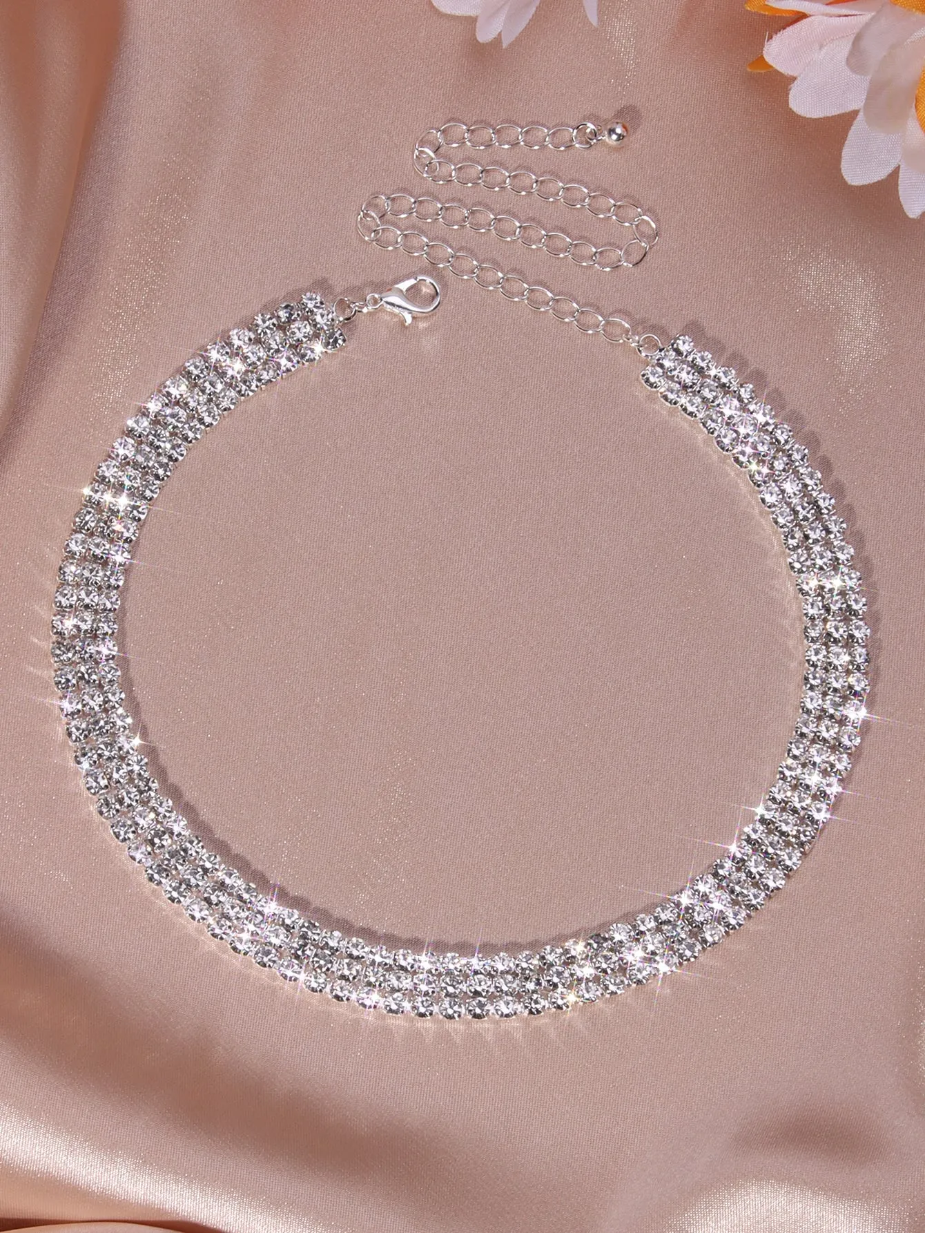 Beautiful Rhinestone Chain Choker for Women Jewelry for Women Gift for Her