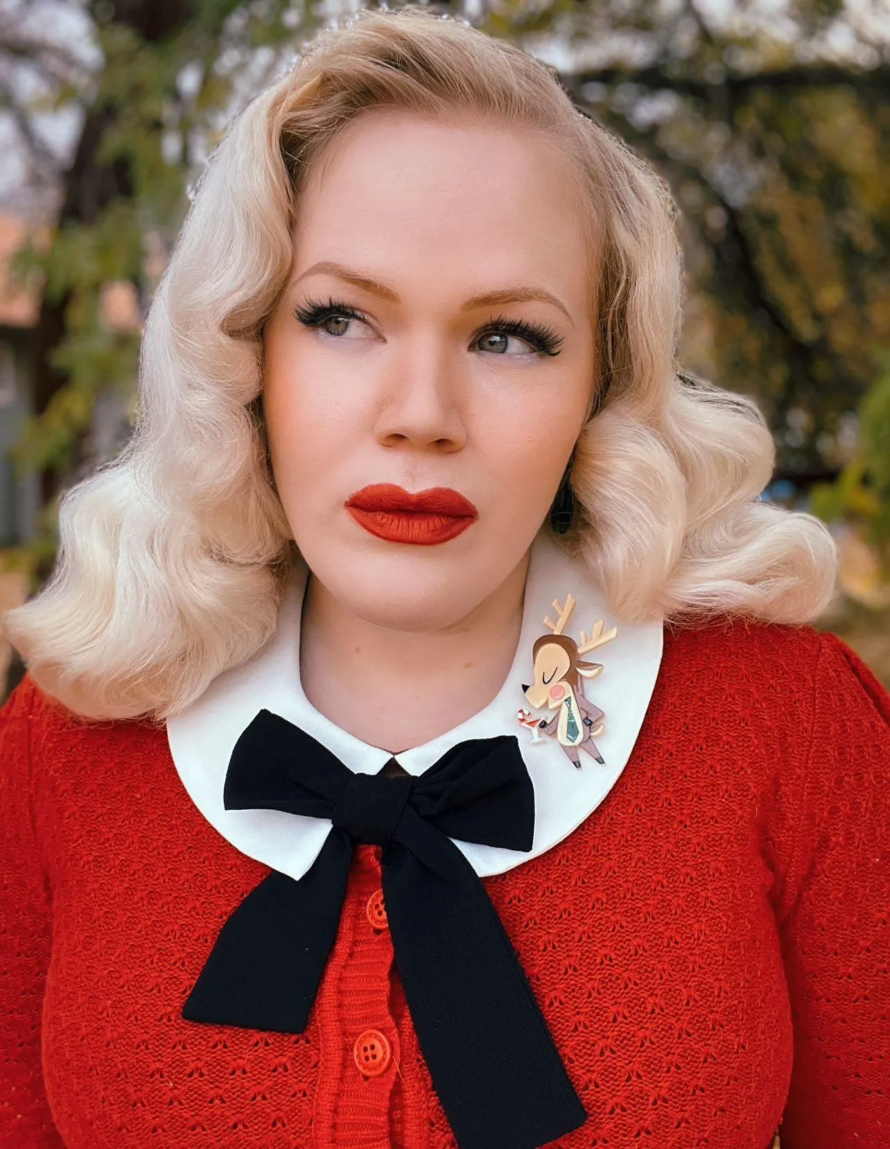 Blitzen Brooch by Asia Ellington x Lipstick & Chrome