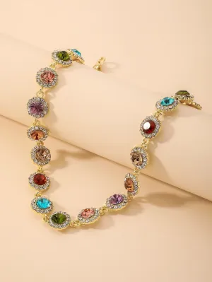 Colorful Rhinestone Decor Choker for Women Jewelry for Women Gift for Her
