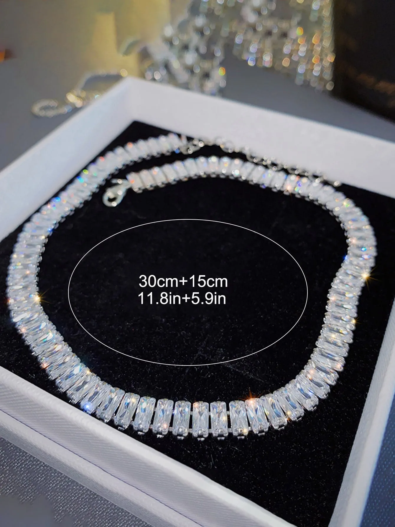 Cubic Zirconia Decor Choker for Women Jewelry for Women Gift for Her Necklace