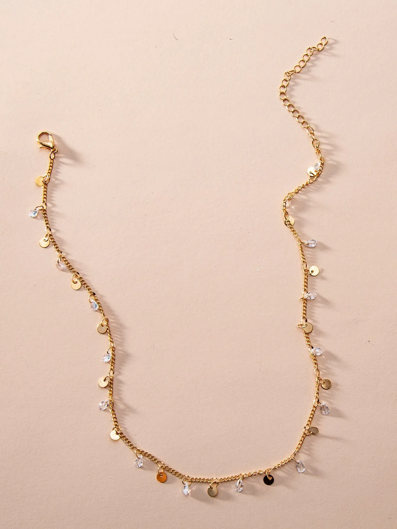 Disc Charm Choker Dainty Necklace Novelty Necklace Creative Necklace