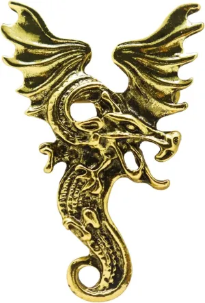 HETICA Vintage Dragon Brooch Pin for Men & Women - Animal Lapel Pin for Husband, Boyfriend - Valentine's Day, Anniversary, Birthday Gifts
