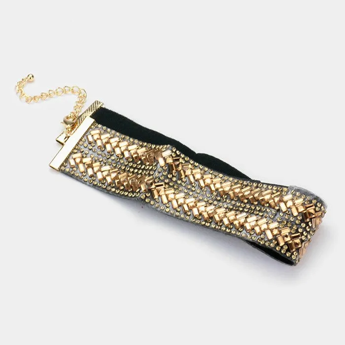 iLLASPARKZ Crystal embellished choker necklace