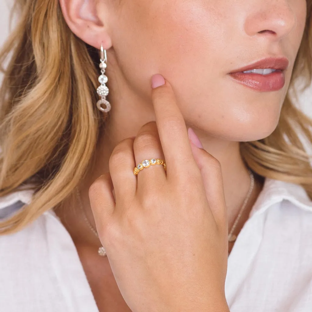 Lakshmi Ring - Gold Blue Topaz