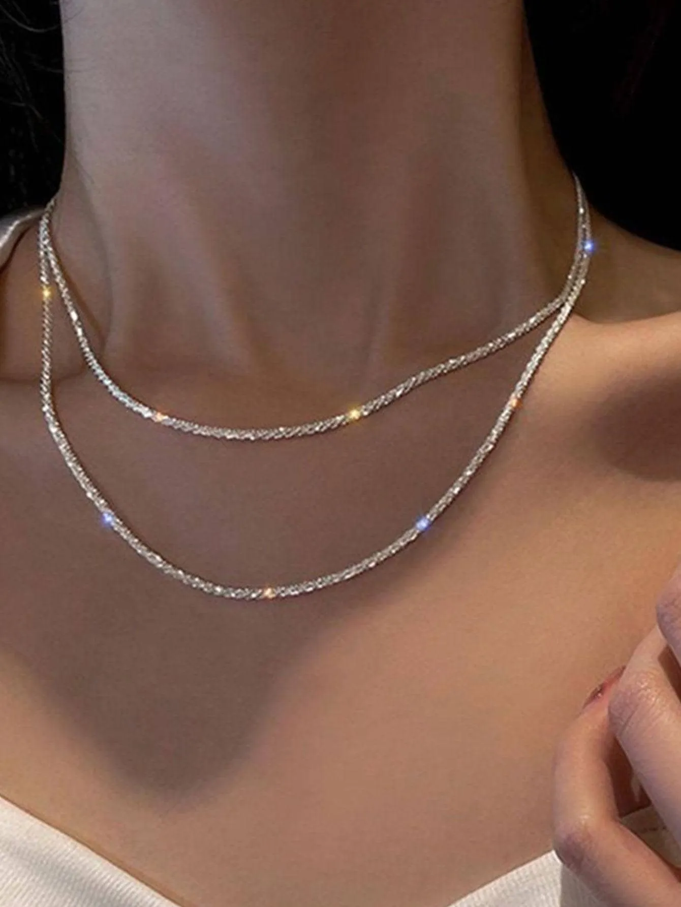 Minimalistic Layered Chain Necklace for Women Jewelry for Women Gift for Her