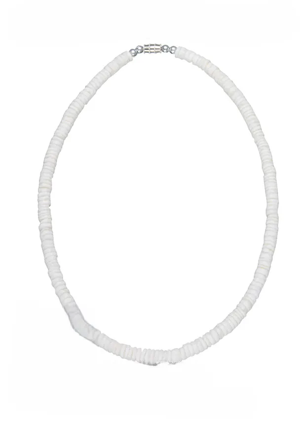 Necklace - Puka Shell Round 18"