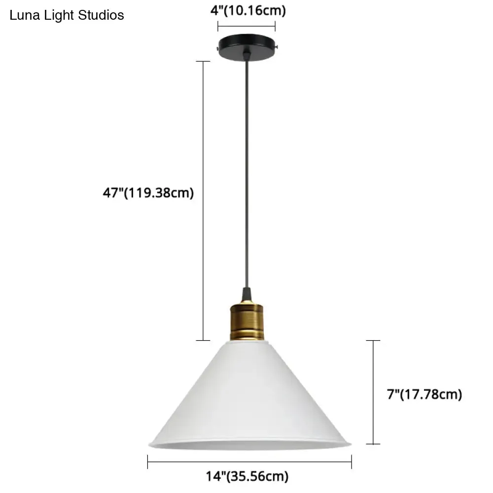 Nordic Conical Pendant Lamp - Stylish Metal Restaurant Down Lighting