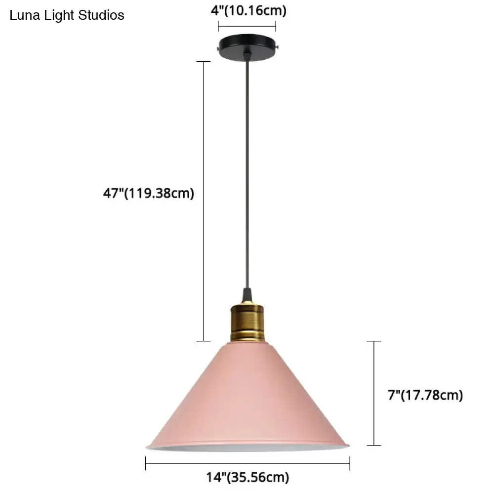 Nordic Conical Pendant Lamp - Stylish Metal Restaurant Down Lighting