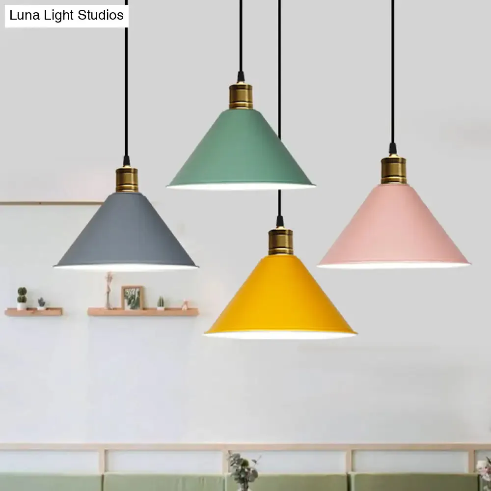Nordic Conical Pendant Lamp - Stylish Metal Restaurant Down Lighting