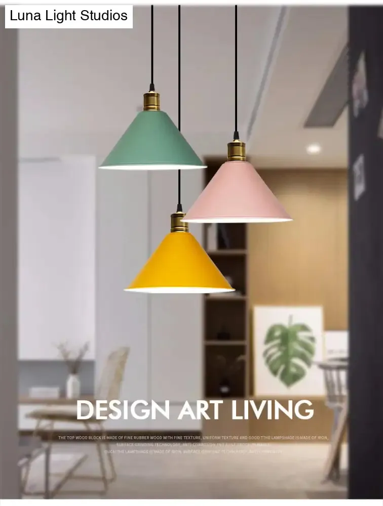 Nordic Conical Pendant Lamp - Stylish Metal Restaurant Down Lighting