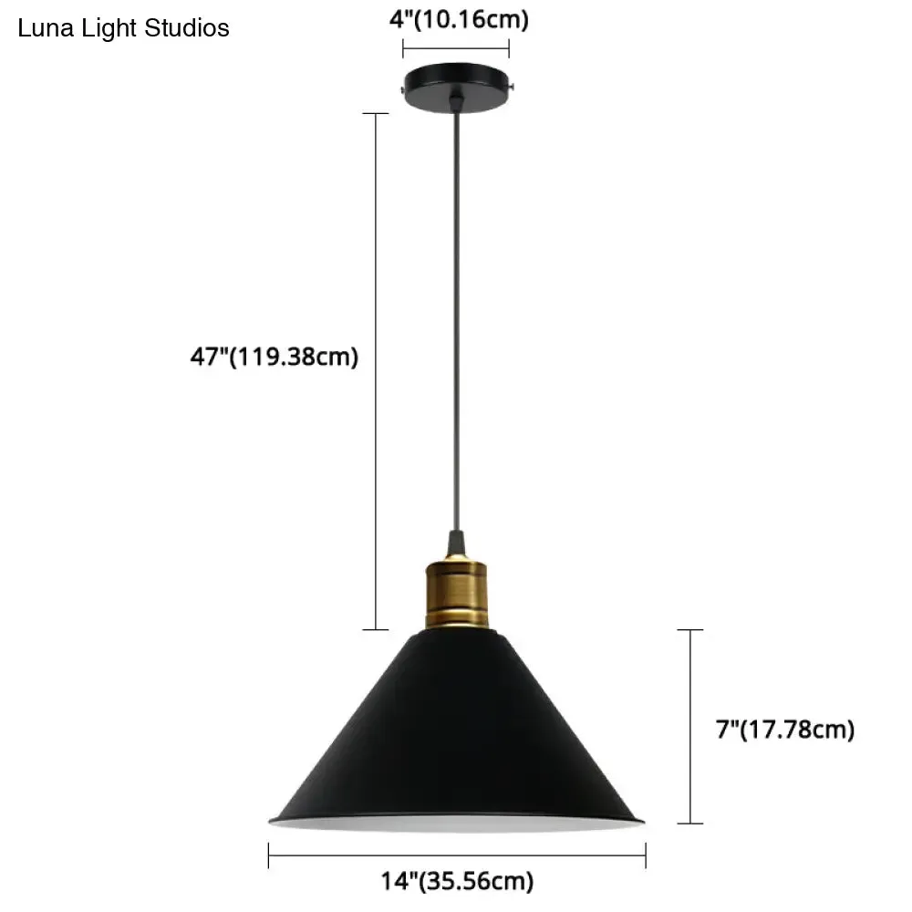 Nordic Conical Pendant Lamp - Stylish Metal Restaurant Down Lighting