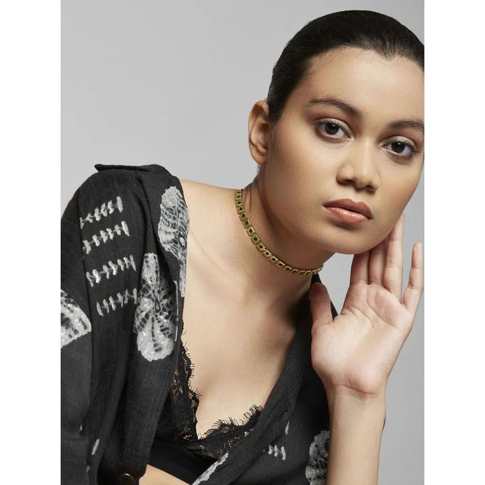 ROMA NARSINGHANI Black Meena Choker