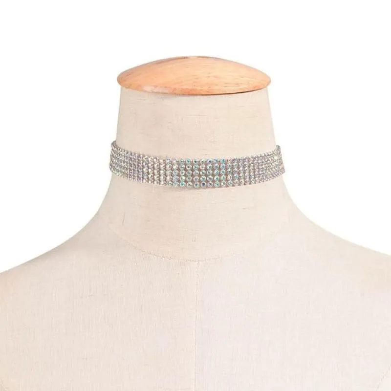 Sparkly Rhinestone Silver Handmade Wedding Necklaces | Bridelily