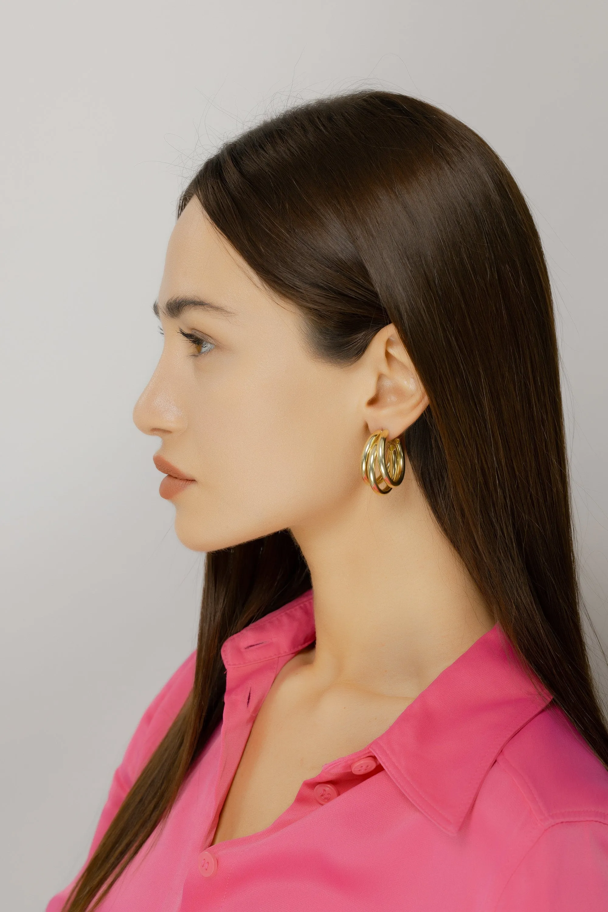 Triple Hoop Earrings